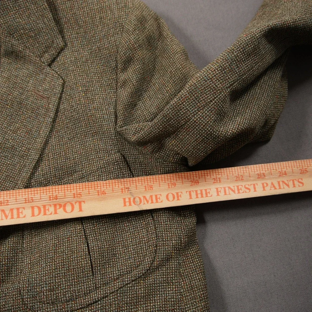 Scotland Yarrowvale Vintage Pure Wool Tweed Two Button Men Blazer 40R College